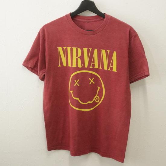 K389 2000年代製 NIRVANA ニルヴァーナ 半袖Tシャツ□00s 約S K389 2000年代製 NIRVANA ニルヴァーナ 半袖Tシャツ□00s 約S