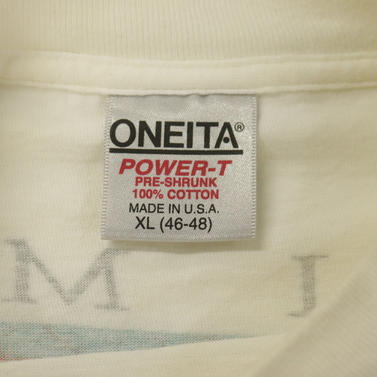 d495 90sビンテージ ONEITA オニータ 半袖Tシャツ USA製□1990 d495 90sビンテージ ONEITA オニータ 半袖Tシャツ USA製□1990