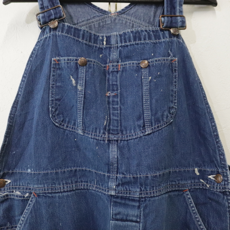 J475 70sビンテージ Sears シアーズ デニムオーバーオール□1970 J475 70sビンテージ Sears シアーズ デニムオーバーオール□1970