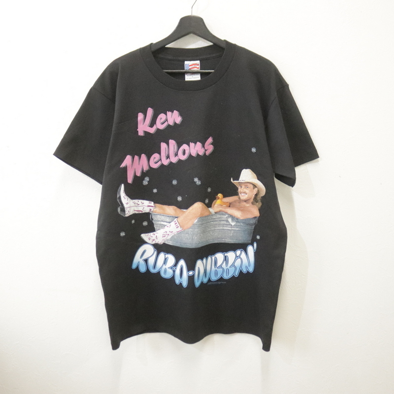 Q307 90sビンテージ ケンメロンズ 両面プリント ロックTシャツ Q307 90sビンテージ ケンメロンズ 両面プリント ロックTシャツ