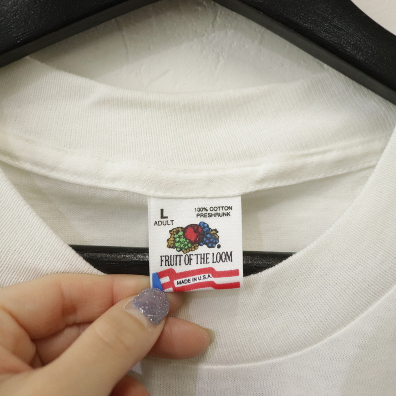 K443 90sビンテージ フルーツオブザルーム 半袖Tシャツ USA製 K443 90sビンテージ フルーツオブザルーム 半袖Tシャツ USA製