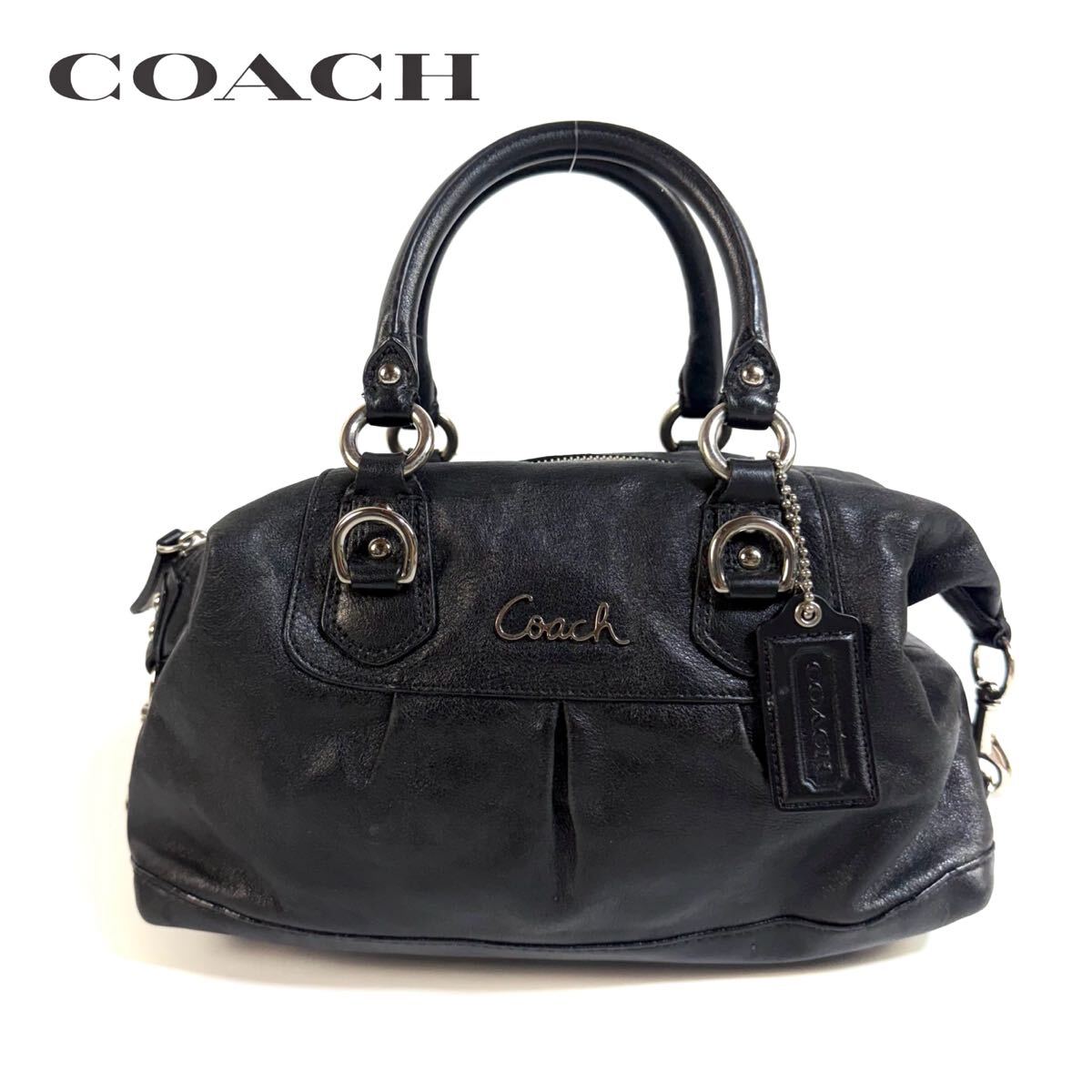美品】COACH コーチ レザー ハンド バッグ ビジネスバッグ 美品】COACH コーチ レザー ハンド バッグ ビジネスバッグ