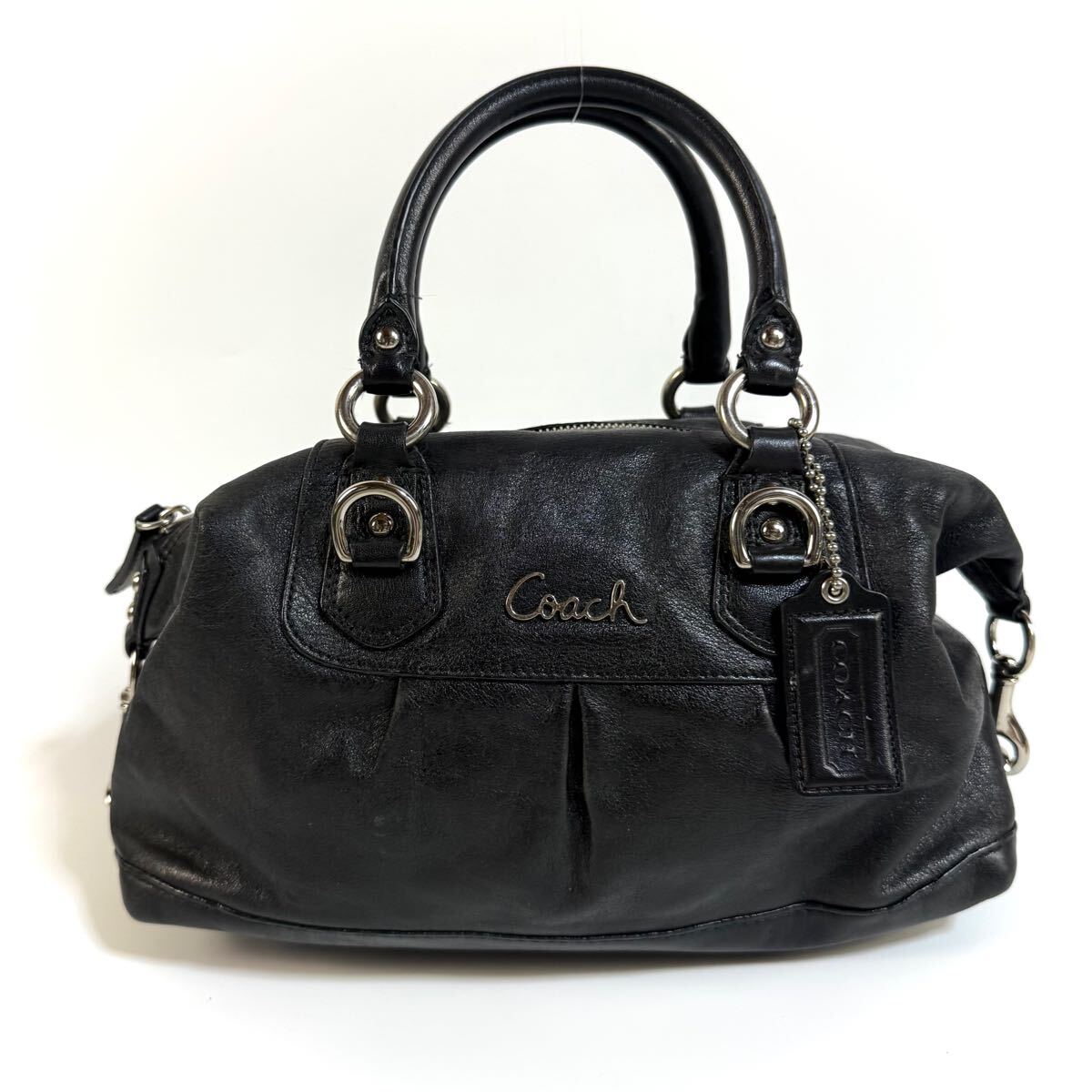 美品】COACH コーチ レザー ハンド バッグ ビジネスバッグ 美品】COACH コーチ レザー ハンド バッグ ビジネスバッグ