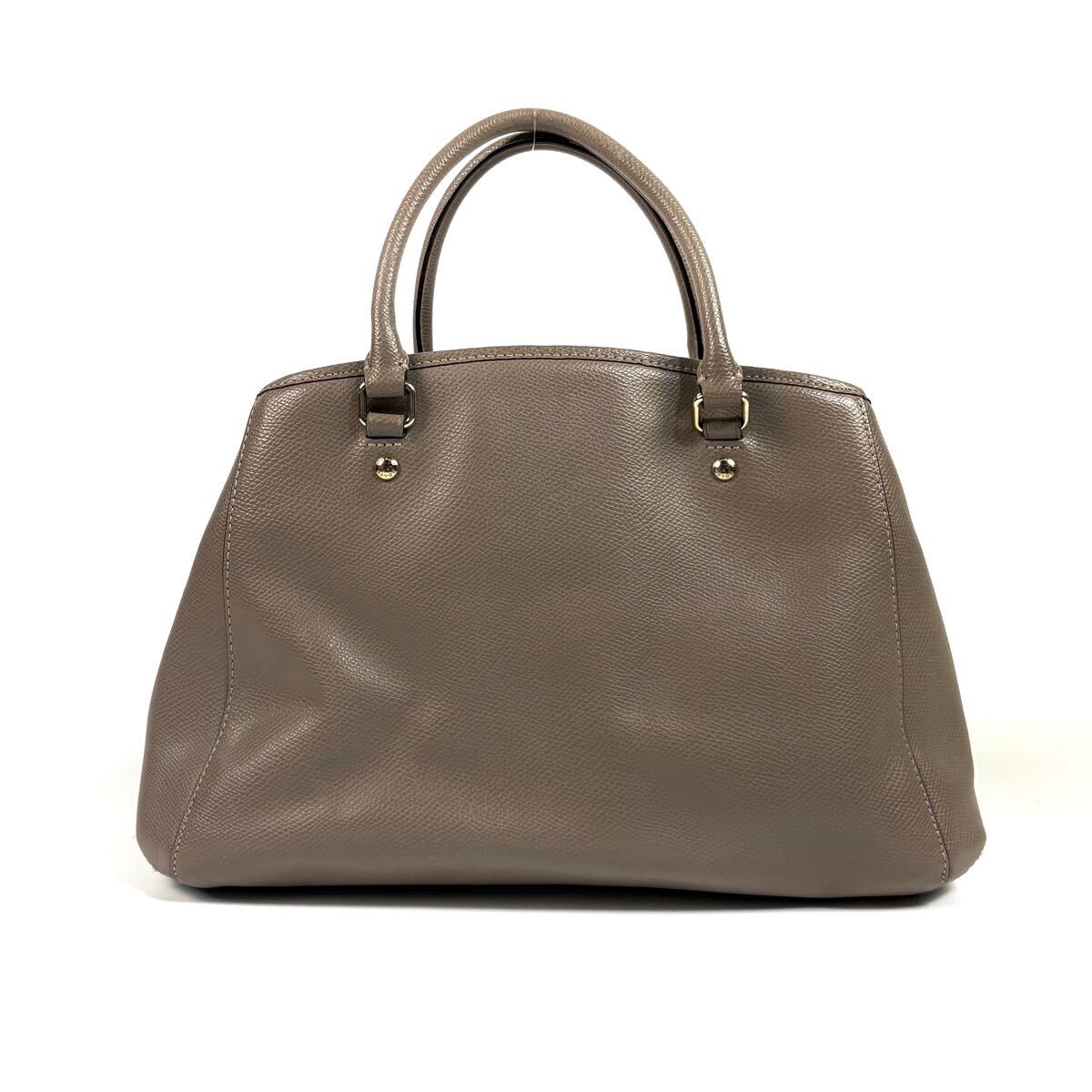 美品】COACH コーチ レザー シボ革 大容量 ハンドバッグ 美品】COACH コーチ レザー シボ革 大容量 ハンドバッグ