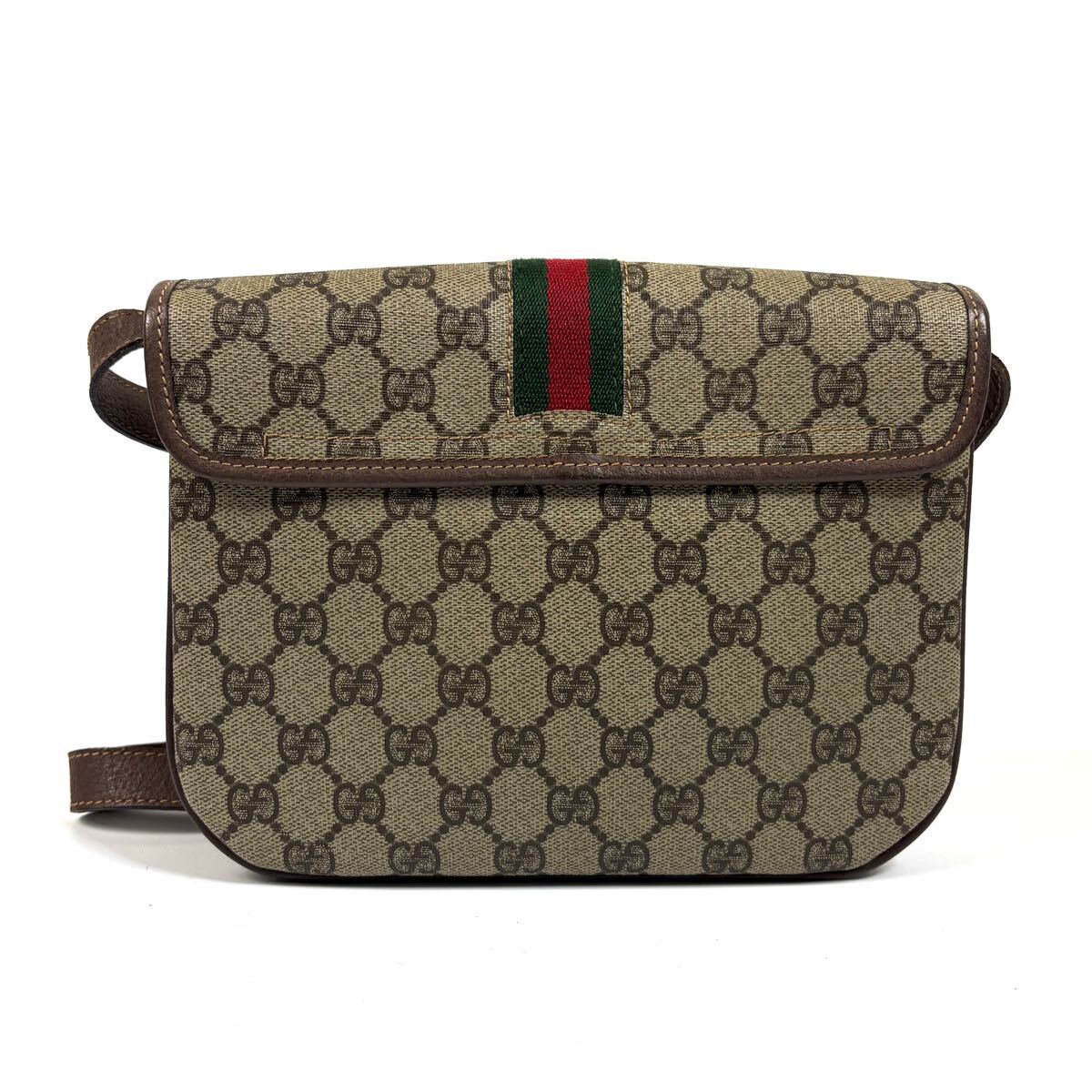 極美品】GUCCI グッチ PVC レザー ショルダーバッグ シェリー 極美品】GUCCI グッチ PVC レザー ショルダーバッグ シェリー