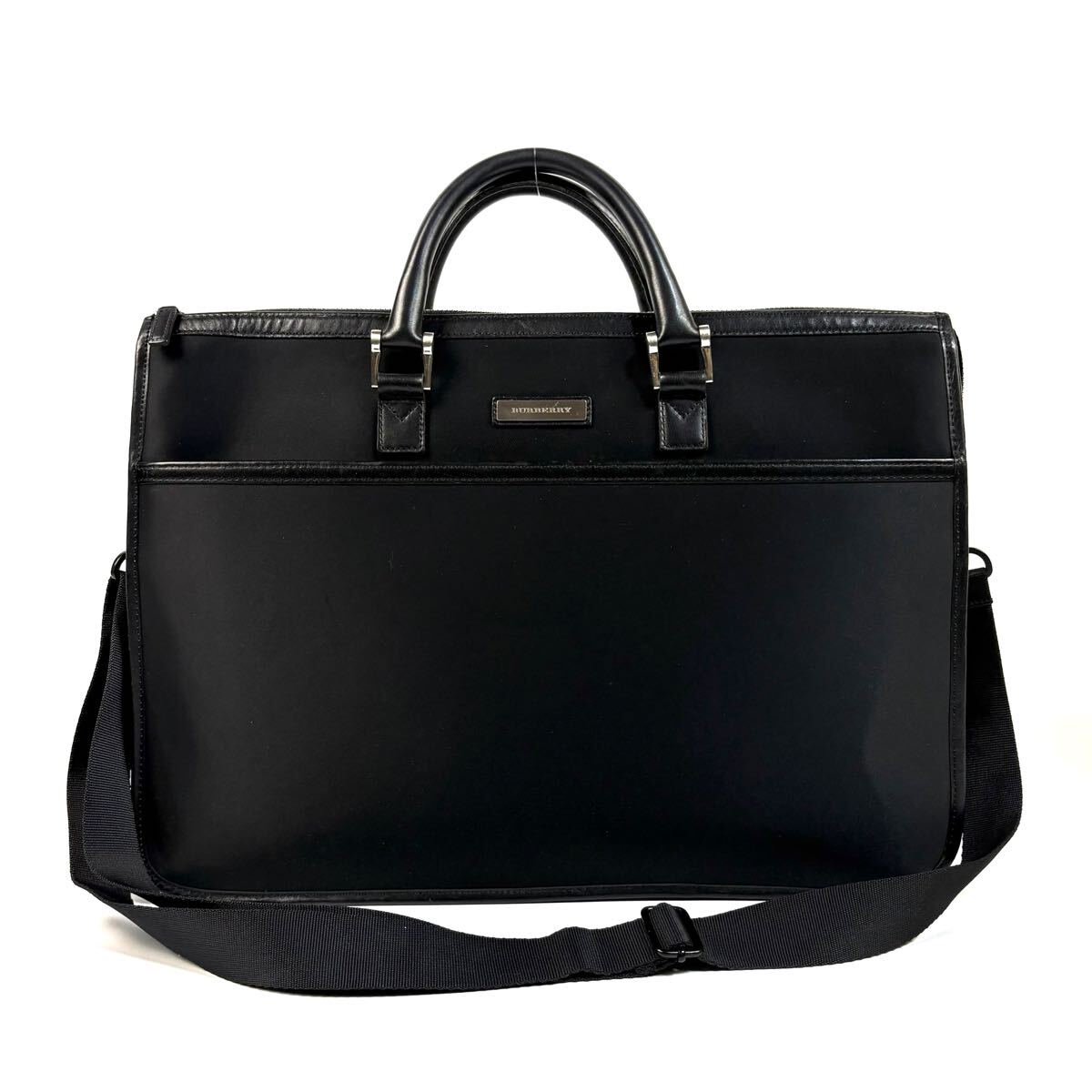 美品】Burberry バーバリー ナイロン レザー 2WAY ビジネス 美品】Burberry バーバリー ナイロン レザー 2WAY ビジネス