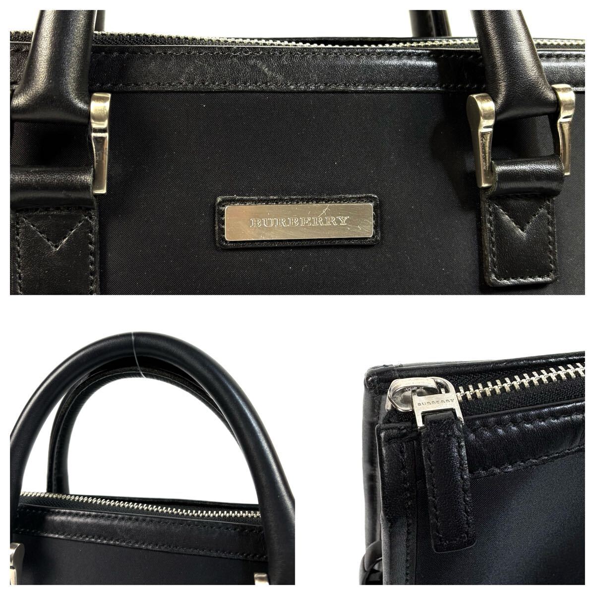 美品】Burberry バーバリー ナイロン レザー 2WAY ビジネス 美品】Burberry バーバリー ナイロン レザー 2WAY ビジネス