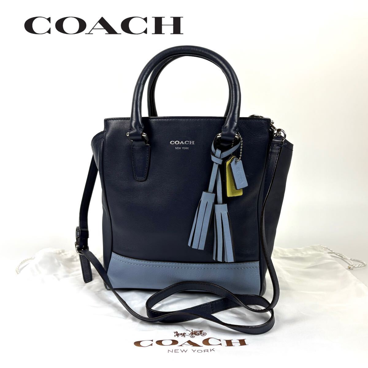 美品】COACH コーチ レザー 2WAY ハンドバッグ トートバッグ 美品】COACH コーチ レザー 2WAY ハンドバッグ トートバッグ