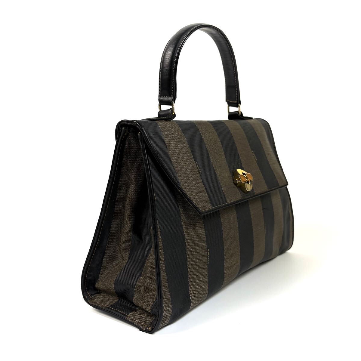 美品】FENDI フェンディ PVC レザー 2WAY ハンドバッグ 美品】FENDI フェンディ PVC レザー 2WAY ハンドバッグ