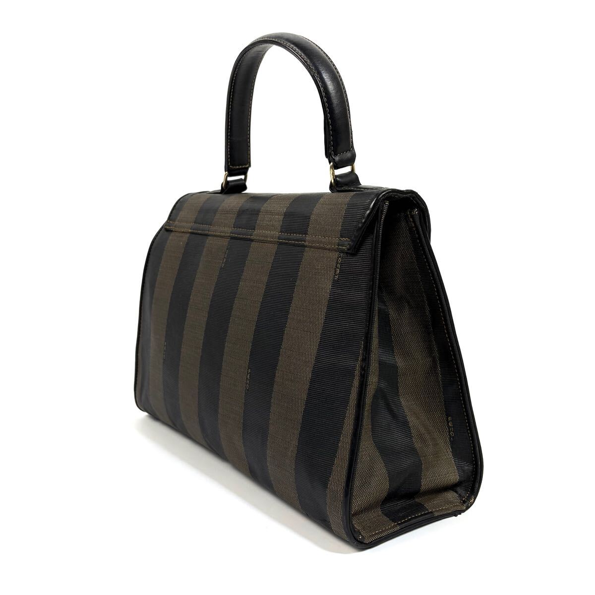 美品】FENDI フェンディ PVC レザー 2WAY ハンドバッグ 美品】FENDI フェンディ PVC レザー 2WAY ハンドバッグ