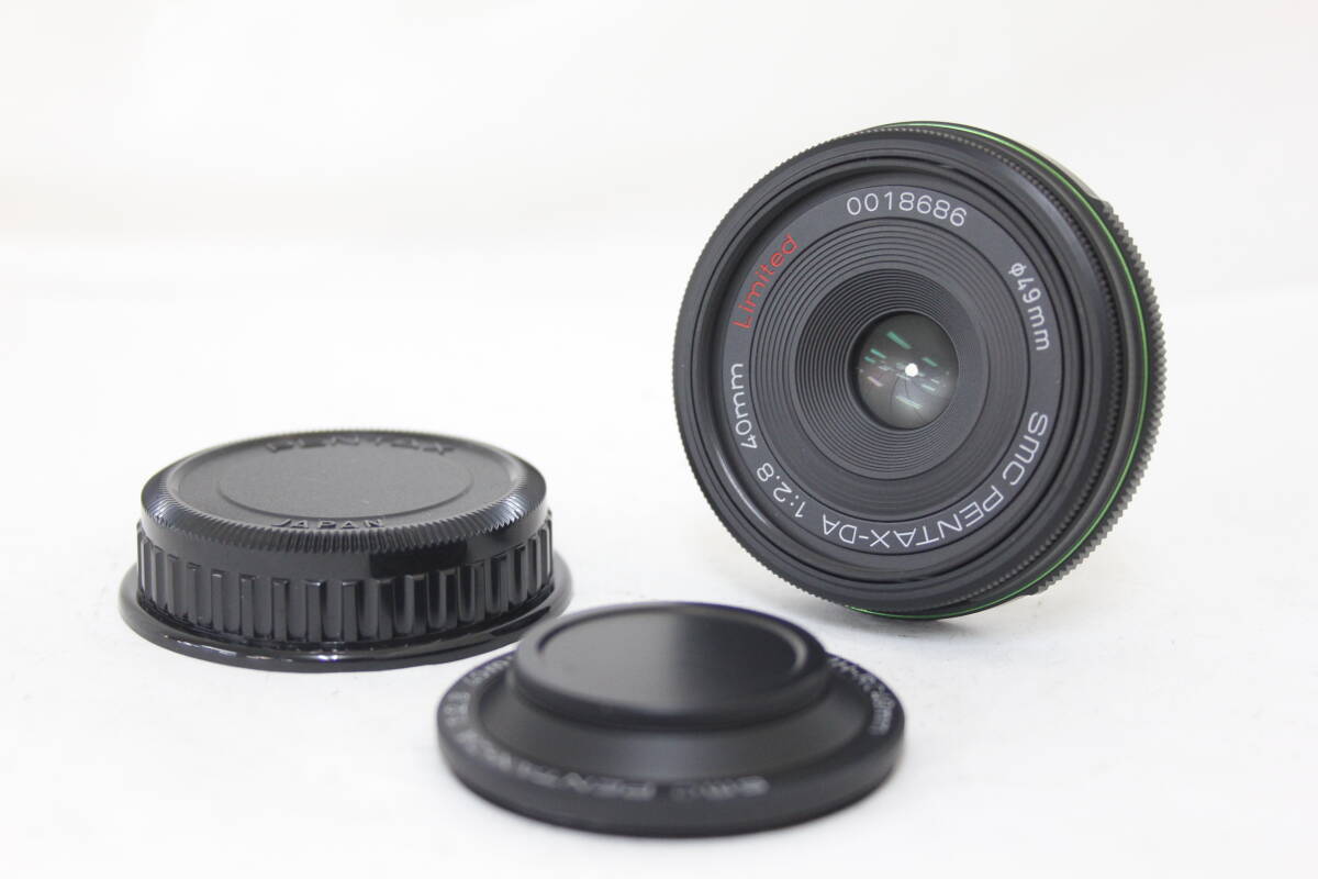 【返品保証】 ペンタックス Pentax smc Pentax-DA 40mm F2.8 Limited MH-RC49mm 前後キャップ付き レンズ e219 ペンタックス