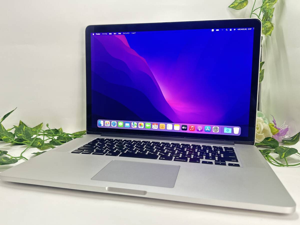 放電回数43回/美品♪】MacBook Pro 2015 Retina (A1698)[Core i7 放電回数43回/美品♪】MacBook Pro 2015 Retina (A1698)[Core i7