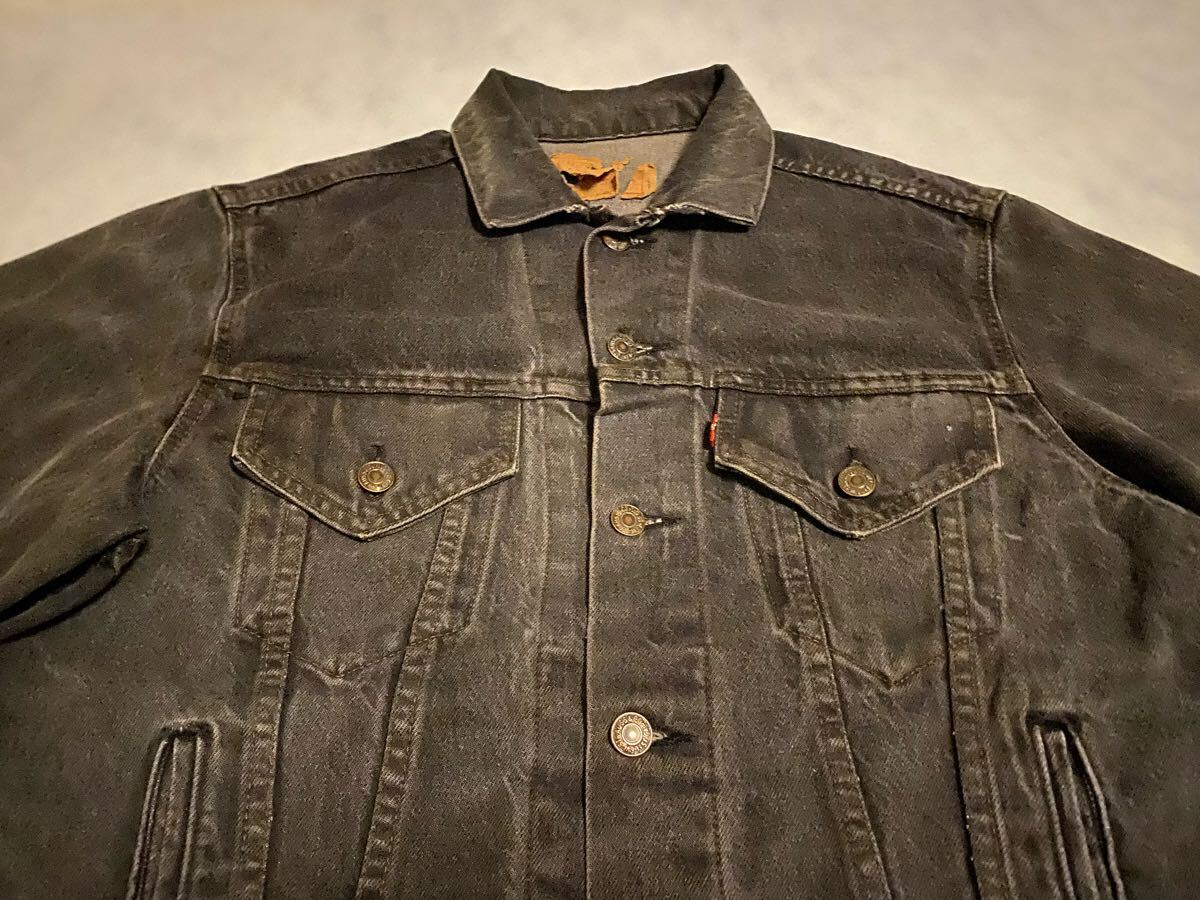 42 80s Levi's 70506 0259 先染め ブラック 黒 リーバイス 42 80s Levi's 70506 0259 先染め ブラック 黒 リーバイス