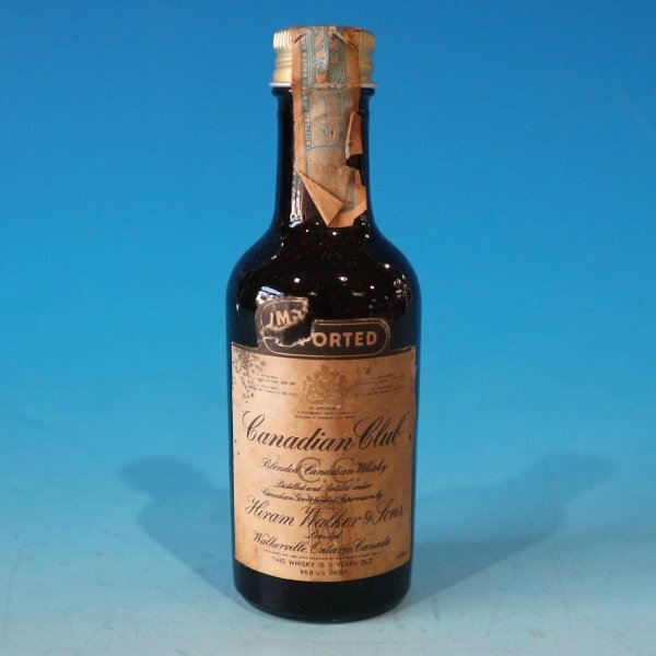 未開栓品 古酒 ミニボトル CanadianClub カナディアンクラブ 1965 HiramWalker&Sons 定形外可
