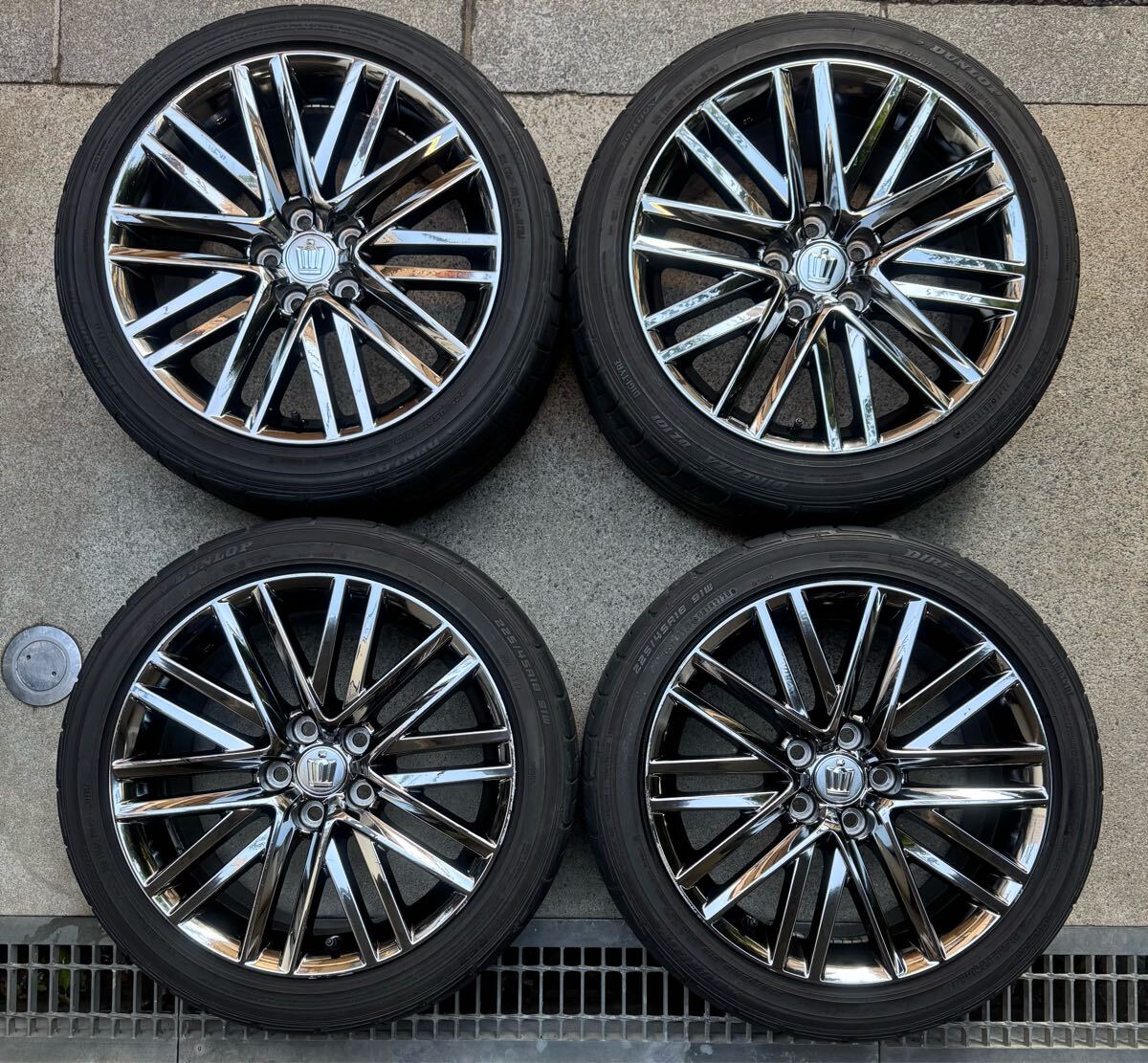 210系クラウン アスリート 純正ホイール スパッタリング 21