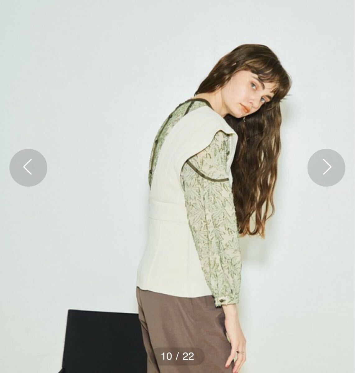 定価13200円 芳根京子さん 着用 PUBLIC TOKYOコルセットニット
