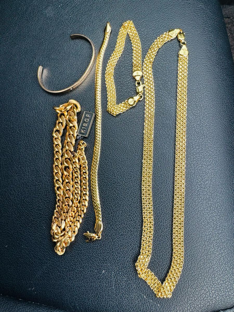 ネックレス K18 GF 刻印 750 アクセサリー Italy まとめ ネックレス K18 GF 刻印 750 アクセサリー Italy まとめ