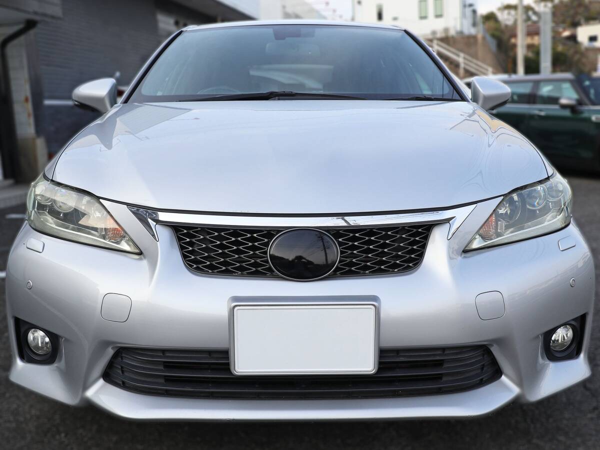 Tint+再利用できる エンブレム スモークフィルム(ブラックスモーク5％ 前后2枚セット) 前期 レクサスCT CT200h ZWA10