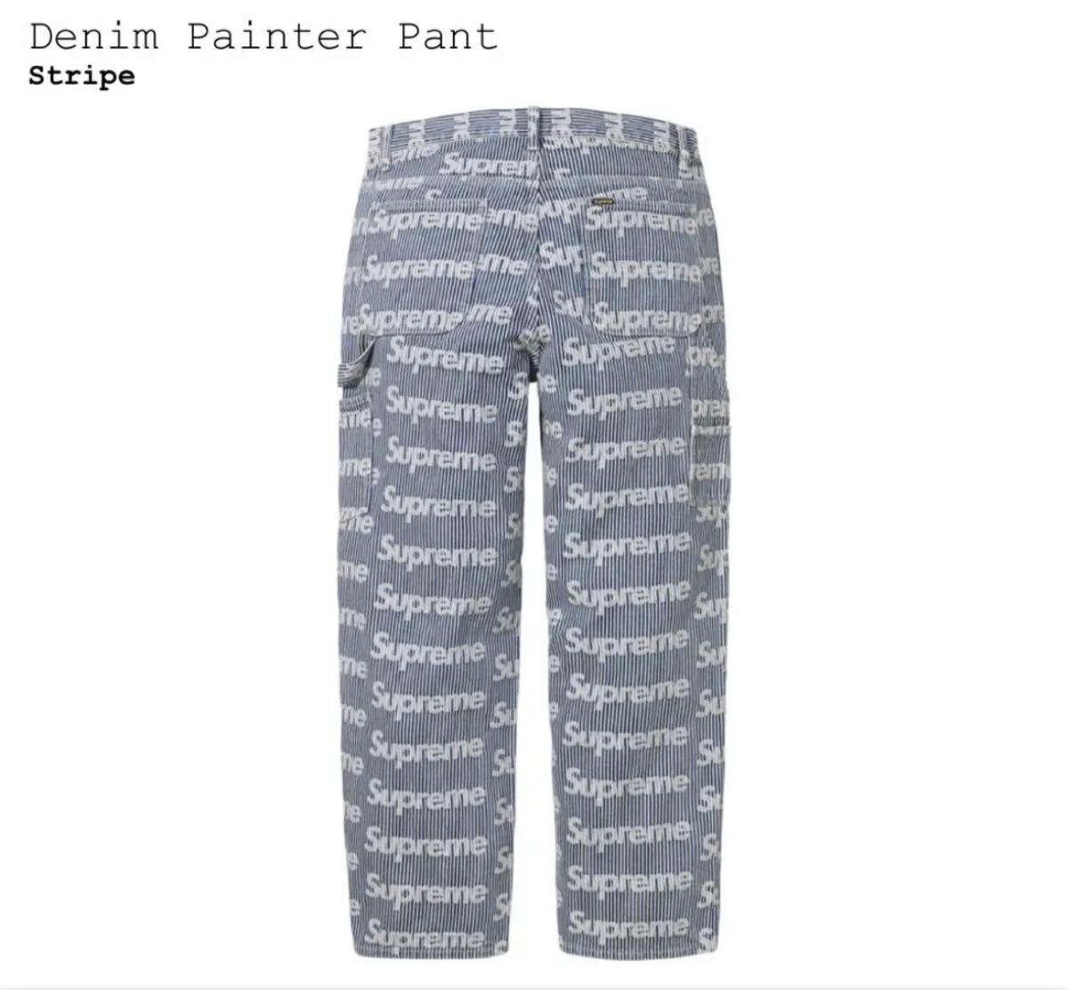 新品】30 Supreme Denim Painter Pant Stripe シュプリーム 新品】30 Supreme Denim Painter Pant Stripe シュプリーム