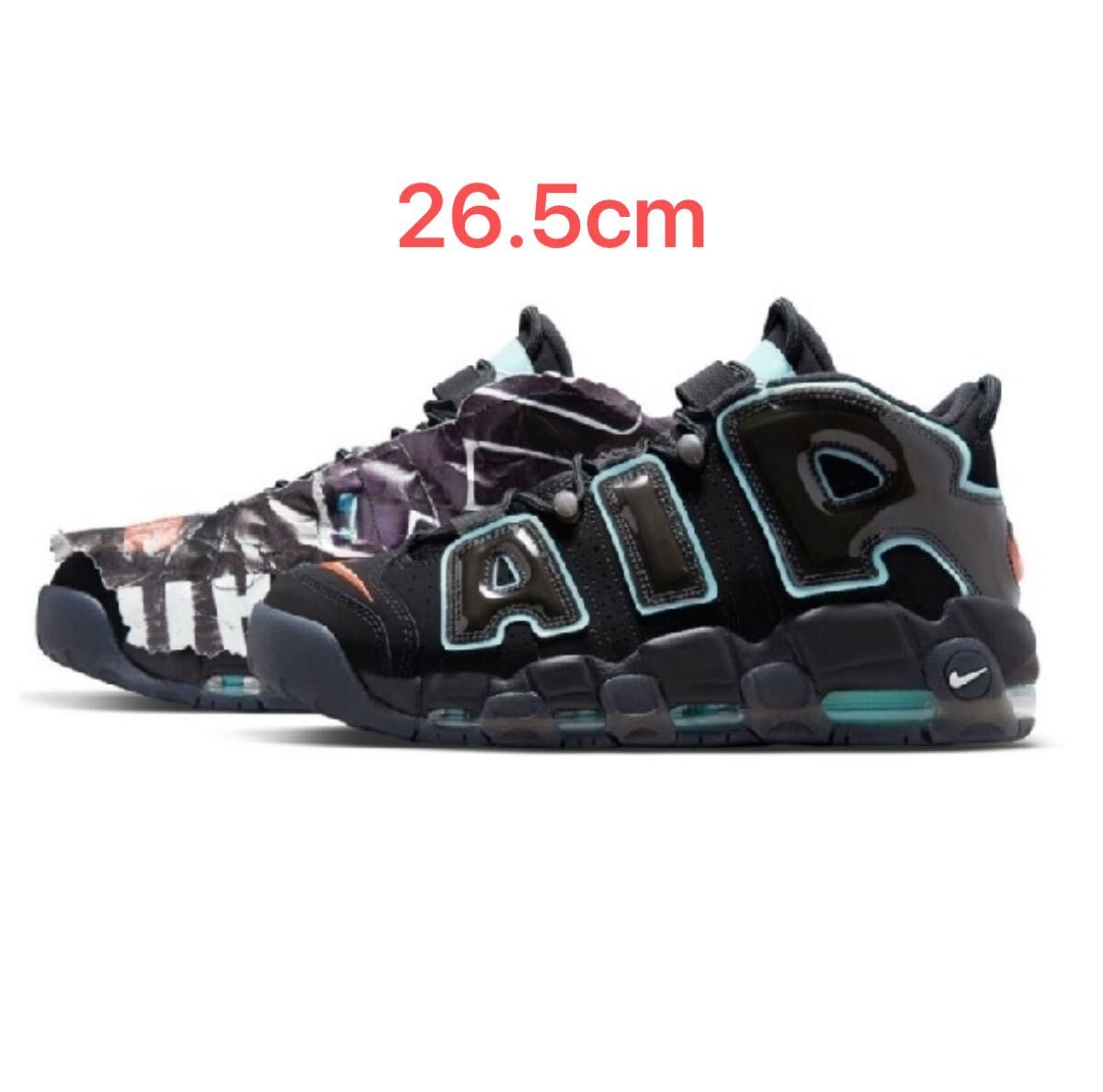 新品】26 5cm Nike Air More Uptempo Made You Look Black 新品】26 5cm Nike Air More Uptempo Made You Look Black