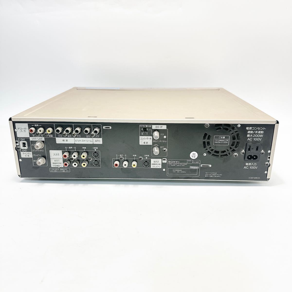 SONY WV-DR7 ビデオデッキ miniDV Super VHS ソニー S-VHS(VHS SONY WV-DR7 ビデオデッキ miniDV Super VHS ソニー S-VHS(VHS