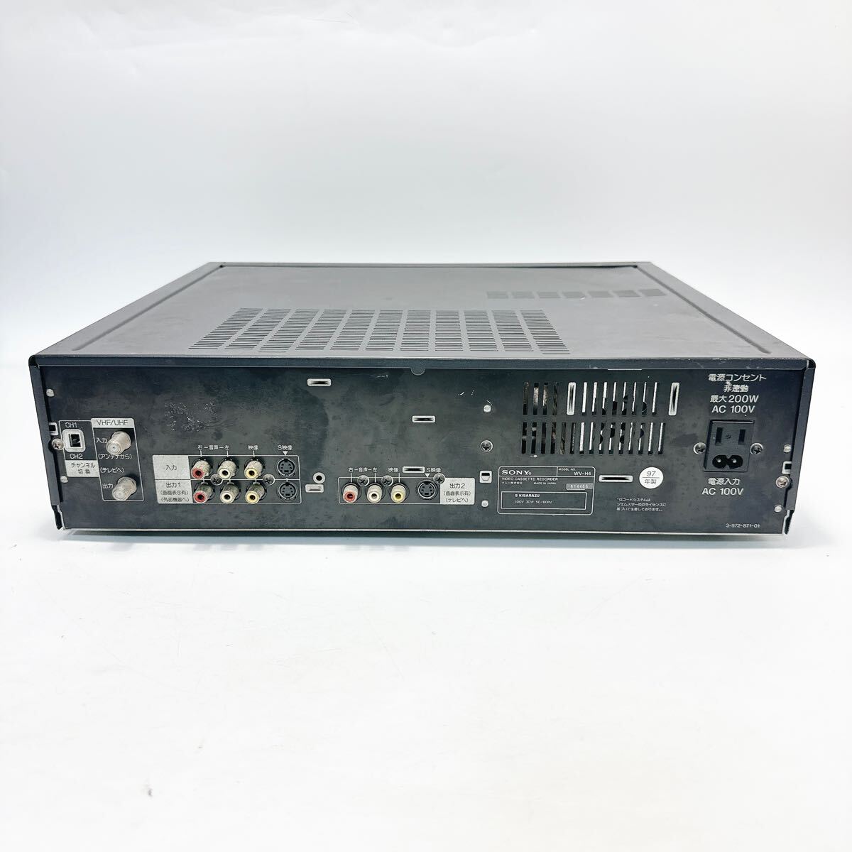 SONY WV-H4 ビデオカセットレコーダー Hi8 VHS ビデオデッキ SONY WV-H4 ビデオカセットレコーダー Hi8 VHS ビデオデッキ