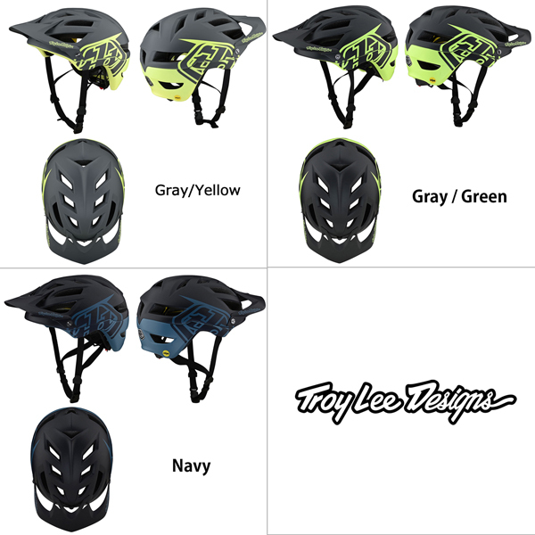 Troy Lee ヘルメット 自転車用 A1 Mips Classic グレーグリーン Troy Lee ヘルメット 自転車用 A1 Mips Classic グレーグリーン
