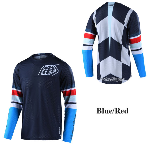 Troy Lee オフロードジャージ GP Air Warped ブルーレッド/XL_画像3