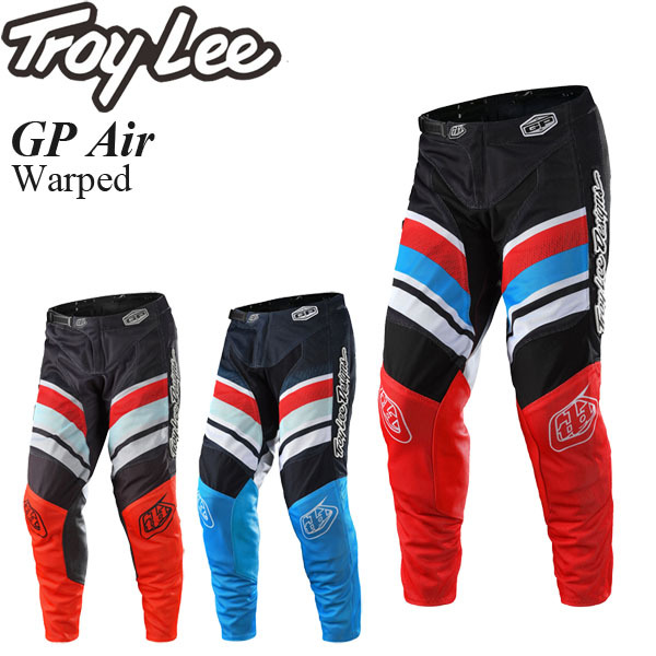 Troy Lee オフロードパンツ GP Air Warped チャコールオレンジ/36_画像1