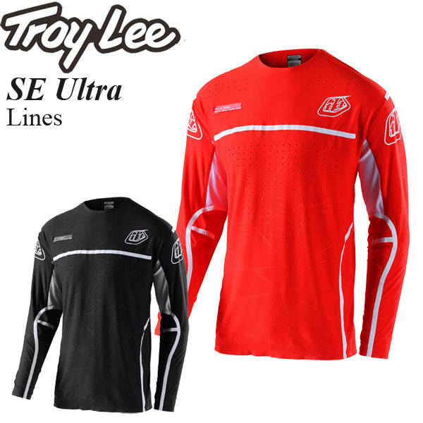 Troy Lee オフロードジャージ SE Ultra Lines ブラックホワイト/XL_画像1