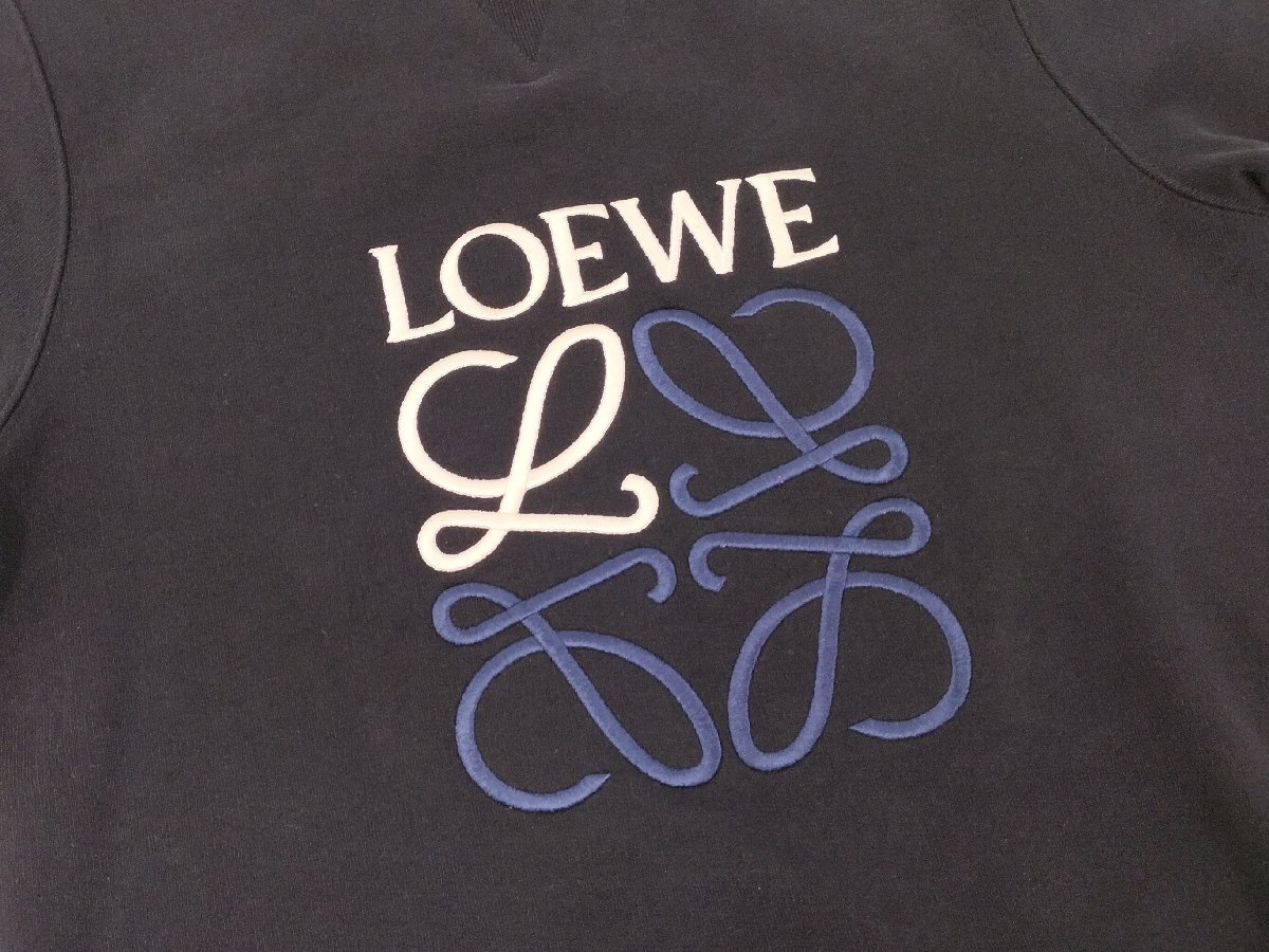 ●ロエベ LOEWE トレーナー レディース ブラック コットン 表記サイズS[Jコレ]D21TA17//