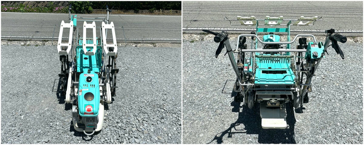 田植え機 ロータリータイプ 歩行型 2条 土付き苗用 みのる(車体