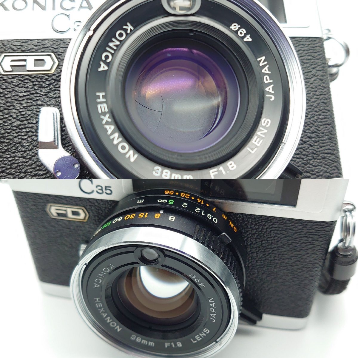 コニカ Konica C35 FD フィルムカメラ レンズ:HEXANON 38mm F1 コニカ Konica C35 FD フィルムカメラ レンズ:HEXANON 38mm F1