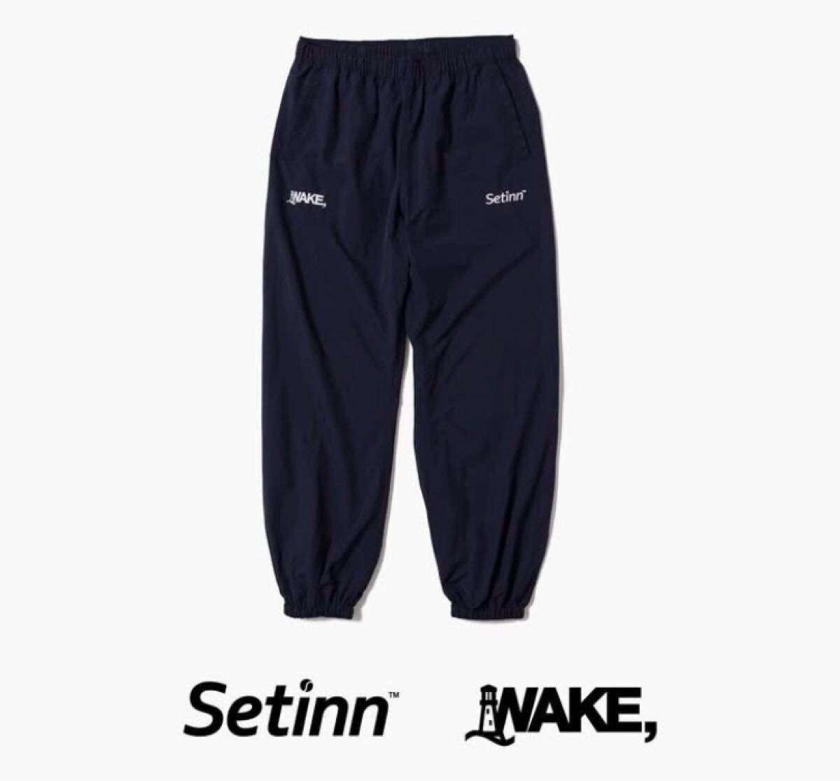 L WAKE Setinn Nylon Pants Navy ネイビー 紺 WAKE sapporo L WAKE Setinn Nylon Pants Navy ネイビー 紺 WAKE sapporo