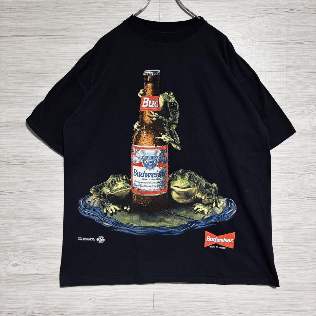 入手困難】Budweiser バドワイザー Tシャツ XLサイズ カエル 入手困難】Budweiser バドワイザー Tシャツ XLサイズ カエル