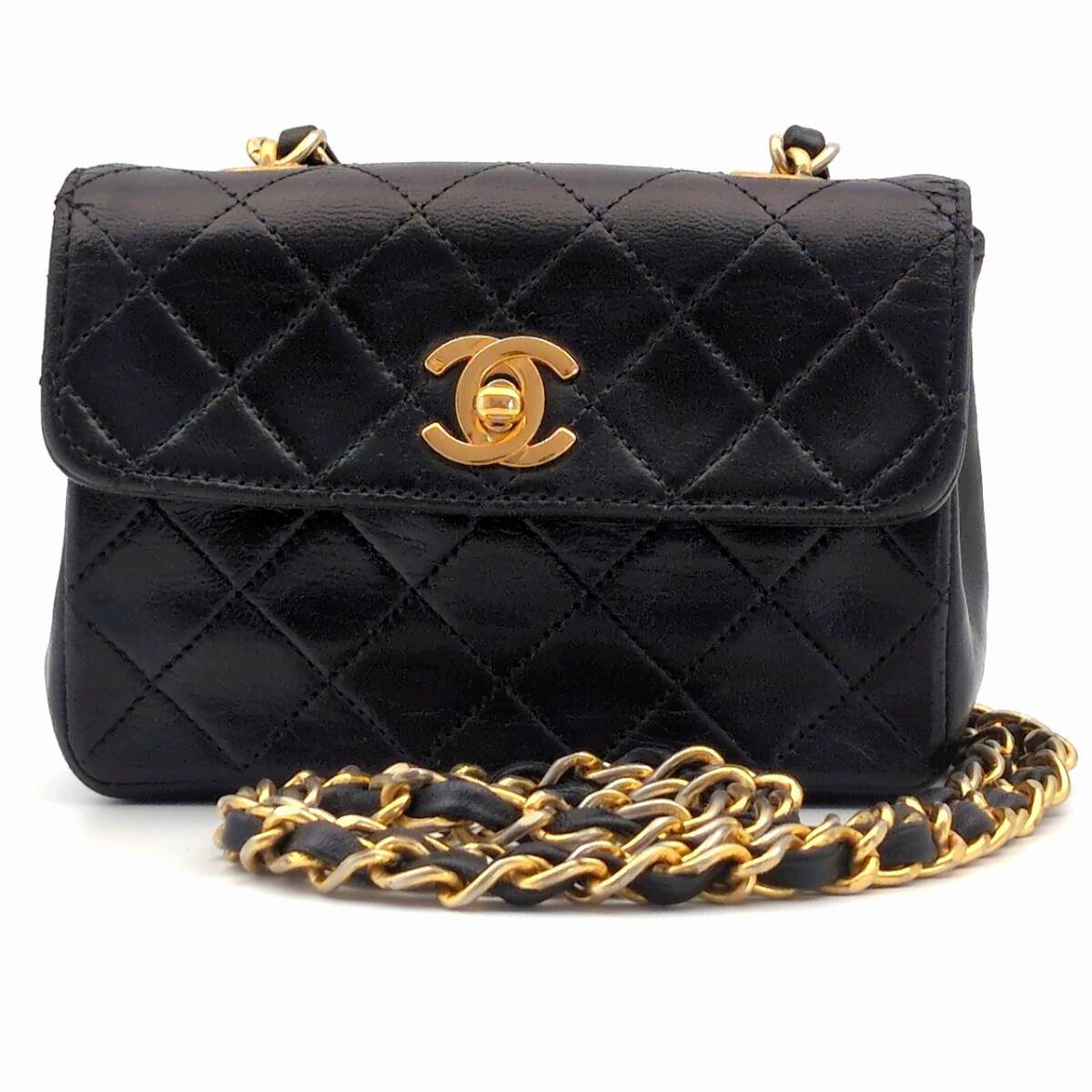 CHANEL シャネル ミニ マトラッセ ラムスキン チェーン CHANEL シャネル ミニ マトラッセ ラムスキン チェーン