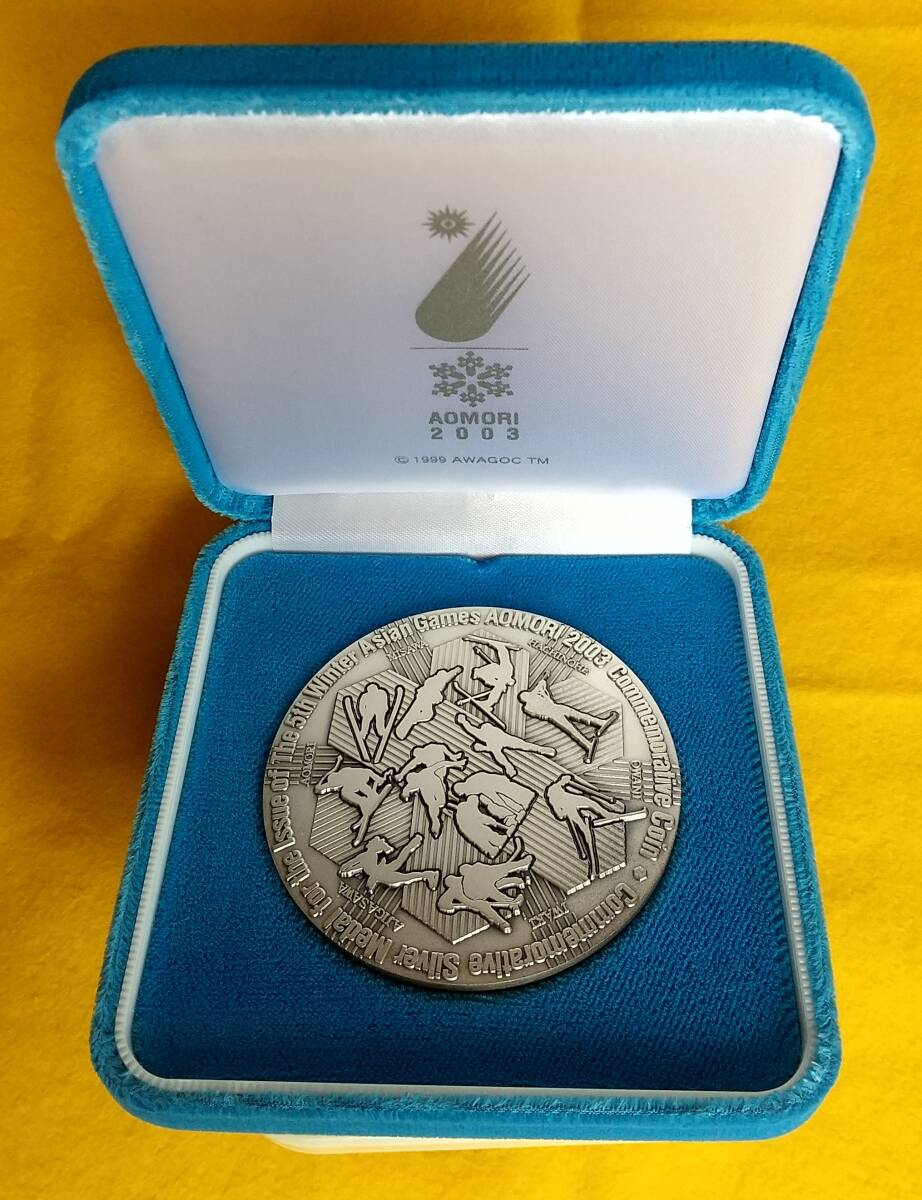 造幣局製 第5回アジア冬季競技大会記念貨幣発行記念メダル 純 造幣局製 第5回アジア冬季競技大会記念貨幣発行記念メダル 純
