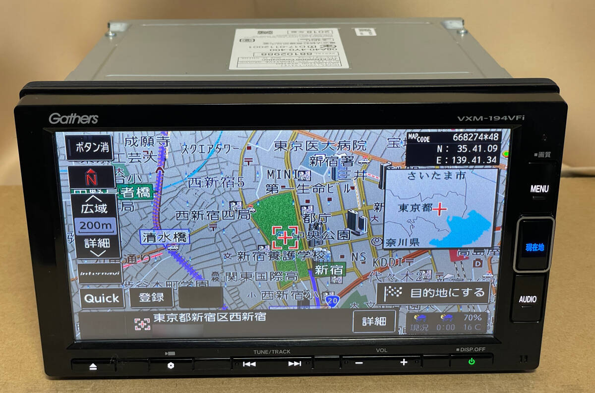 ホンダ 純正ナビ Gathersギャザズ VXM-194VFi(JVC KENWOOD製/7 ホンダ 純正ナビ Gathersギャザズ VXM-194VFi(JVC KENWOOD製/7