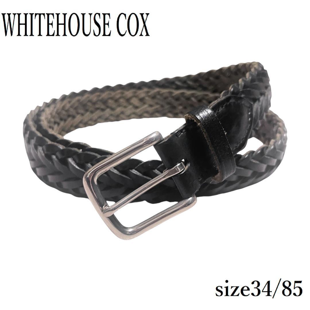 Whitehouse Cox ホワイトハウスコックス メッシュベルト ブラック