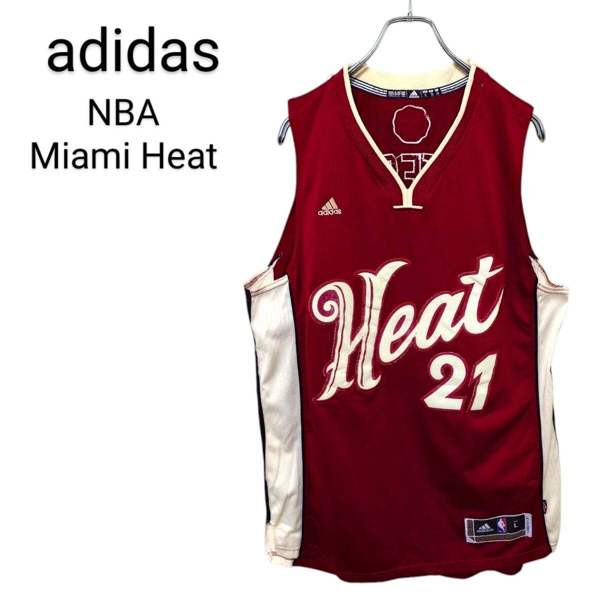 NBA マイアミヒート オーセンティックユニフォーム ホワイトサイド A3507_画像1