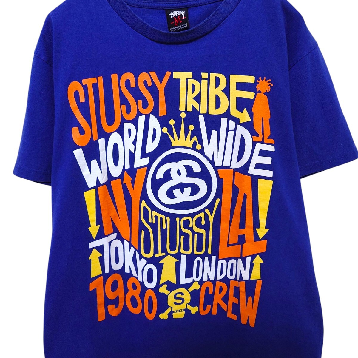 [STUSSY]00's Tribe Worldwide футболка A-3524
