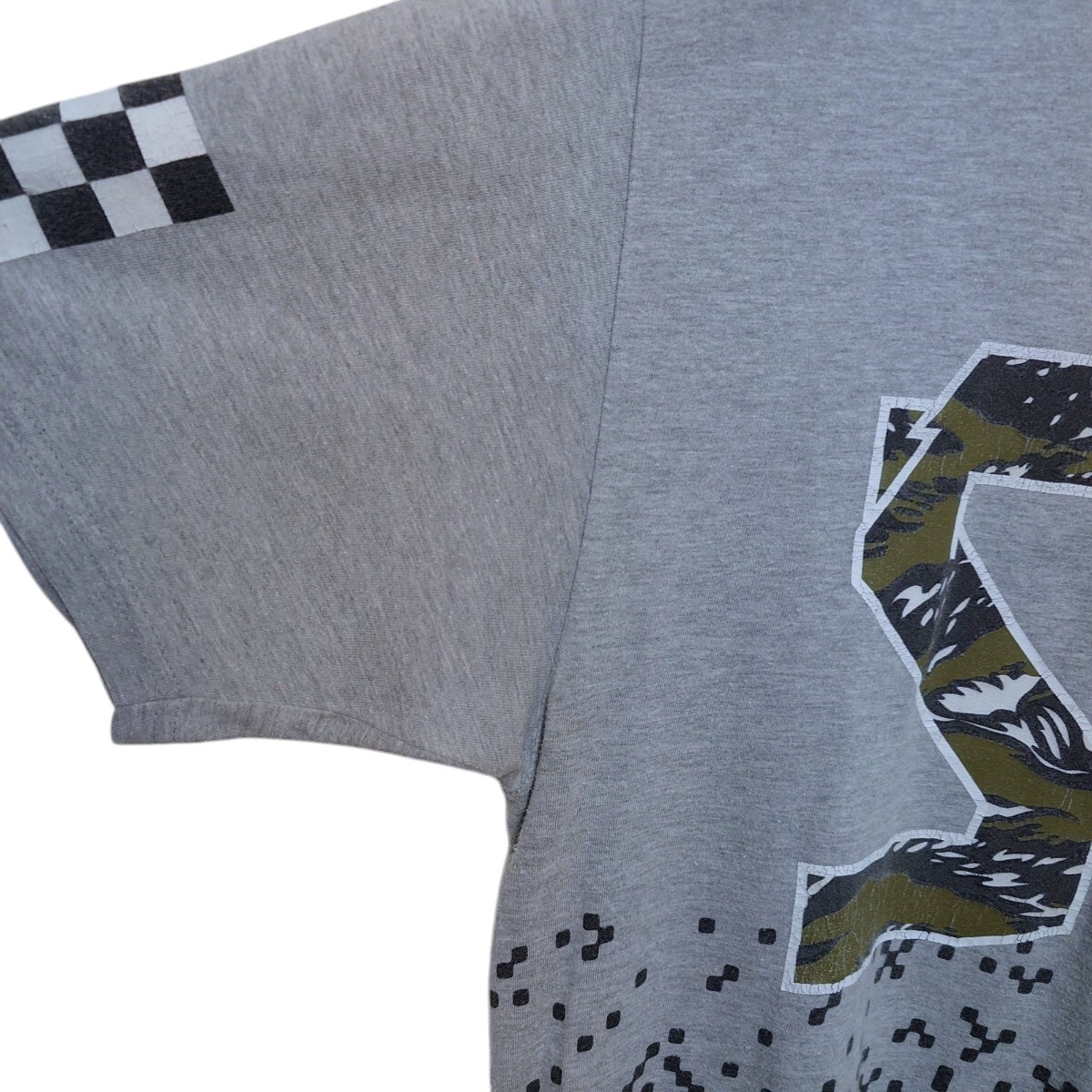[STUSSY] большой Logo number кольцо рейсинг футболка A-3526