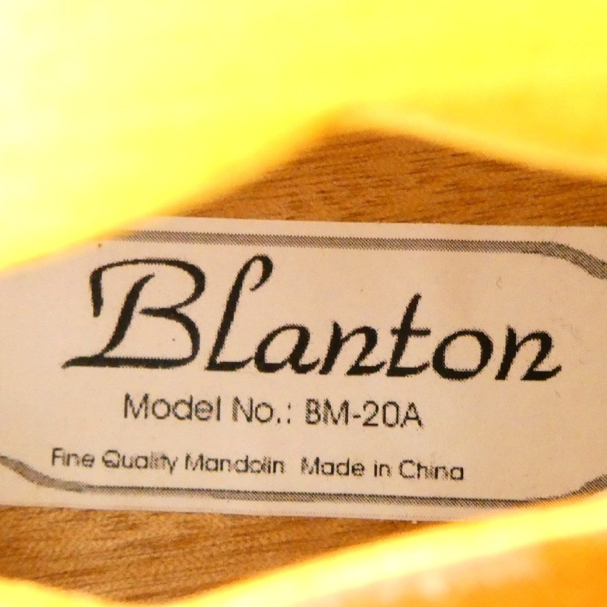 Blanton ブラントン フラットマンドリン Aスタイル BM-20A サン Blanton ブラントン フラットマンドリン Aスタイル BM-20A サン