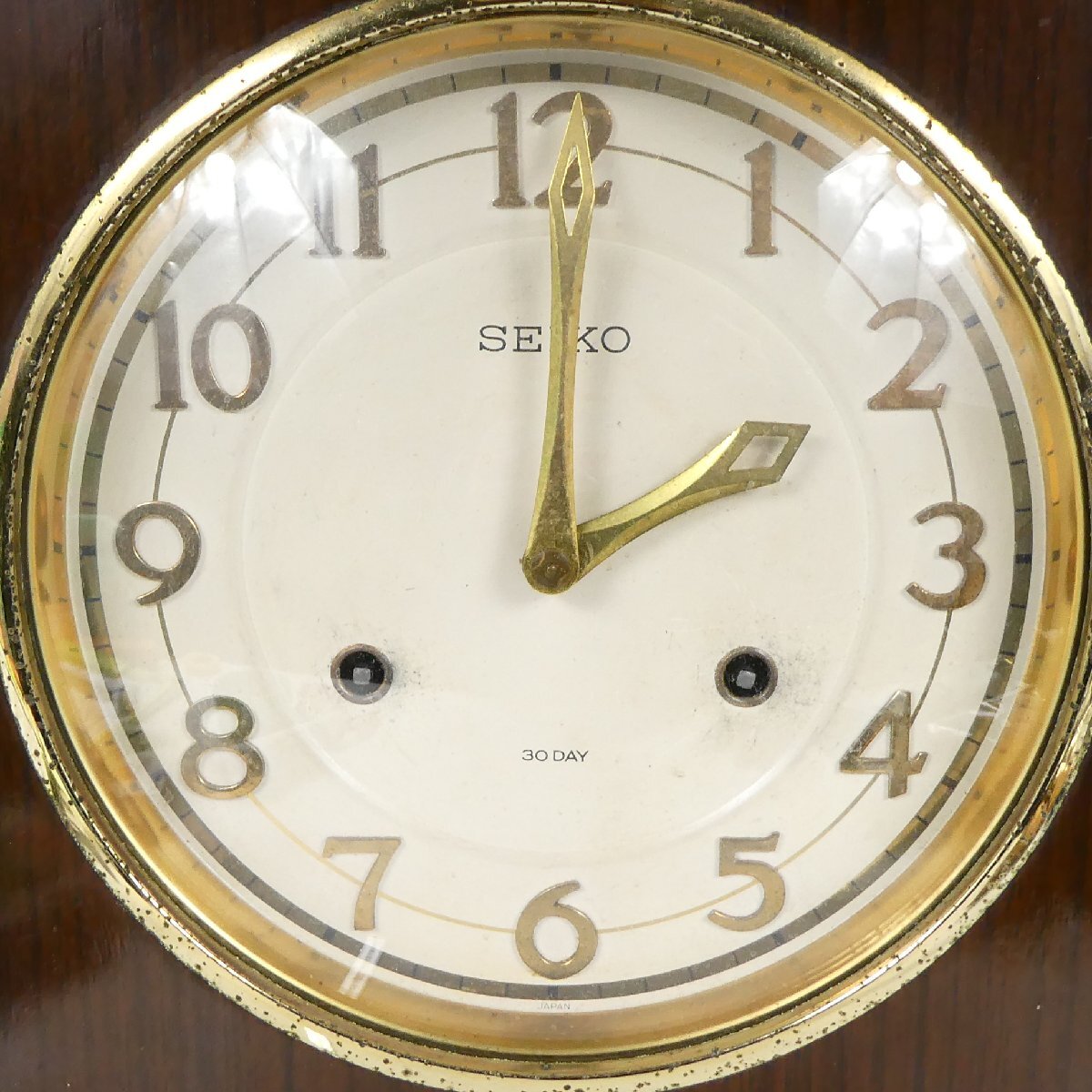 動作品 セイコー SEIKO 掛け時計 ゼンマイ式 昭和レトロ 4P404 1 動作品 セイコー SEIKO 掛け時計 ゼンマイ式 昭和レトロ 4P404 1