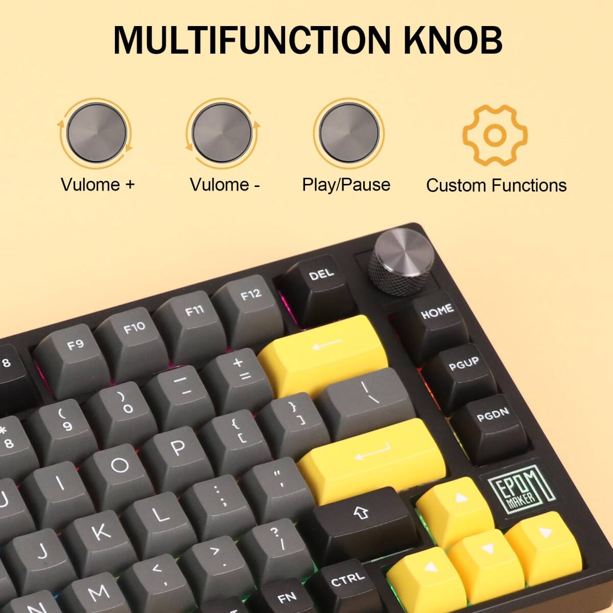 メカニカルゲーミングキーボード 75% 80キー 新登場 ユーザー メカニカルゲーミングキーボード 75% 80キー 新登場 ユーザー