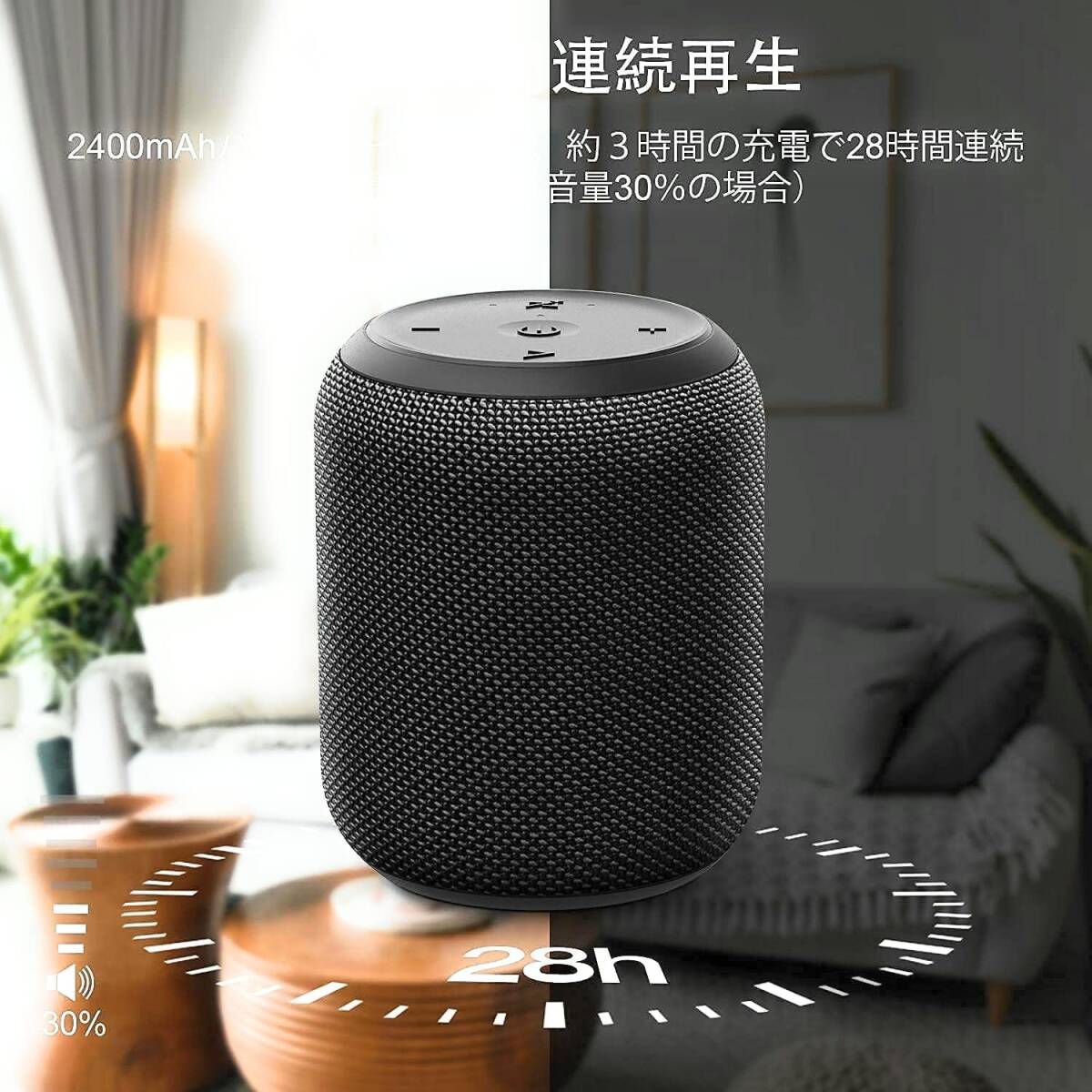BluetoothスピーカーIPX7防水 28時間連続再生 2個セット 新登場 BluetoothスピーカーIPX7防水 28時間連続再生 2個セット 新登場