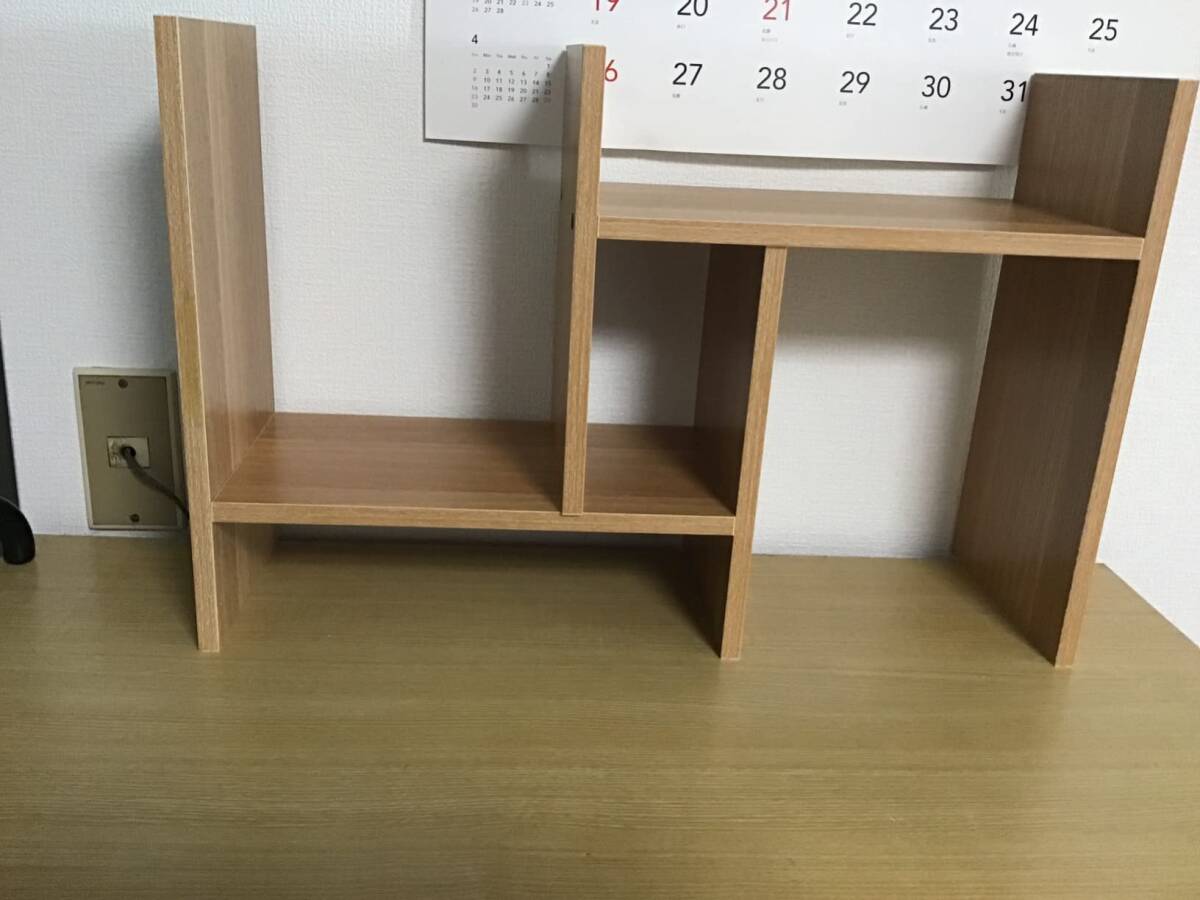 競売 多様なニーズに対応 自由にアレンジ可能なデスク上置き棚 新登場 木製ラック・ウッドラック