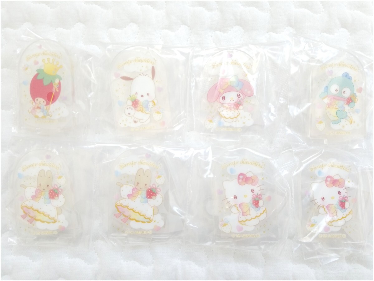 ☆新品はま壽司×サンリオアクリルスタンド6種8個(gè)/いちごの王さま/ポチャッコ/マイメロディ/ハンギョドン/ハローキティ/マロンクリーム☆