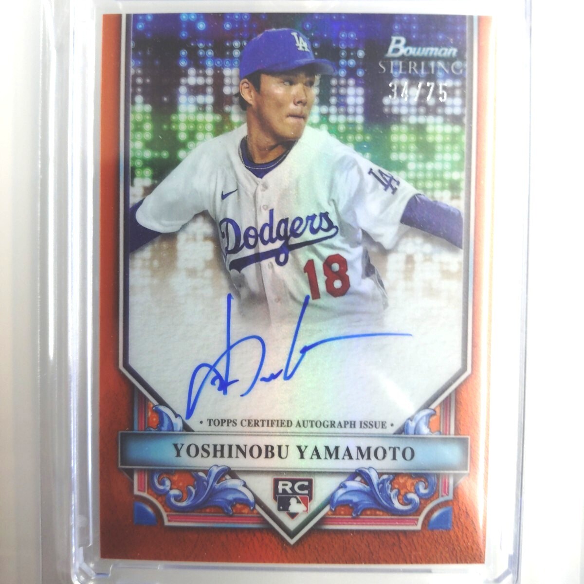 山本由伸 サイン カード topps Bowman sterling MLB 検) 大谷 山本由伸 サイン カード topps Bowman sterling MLB 検) 大谷