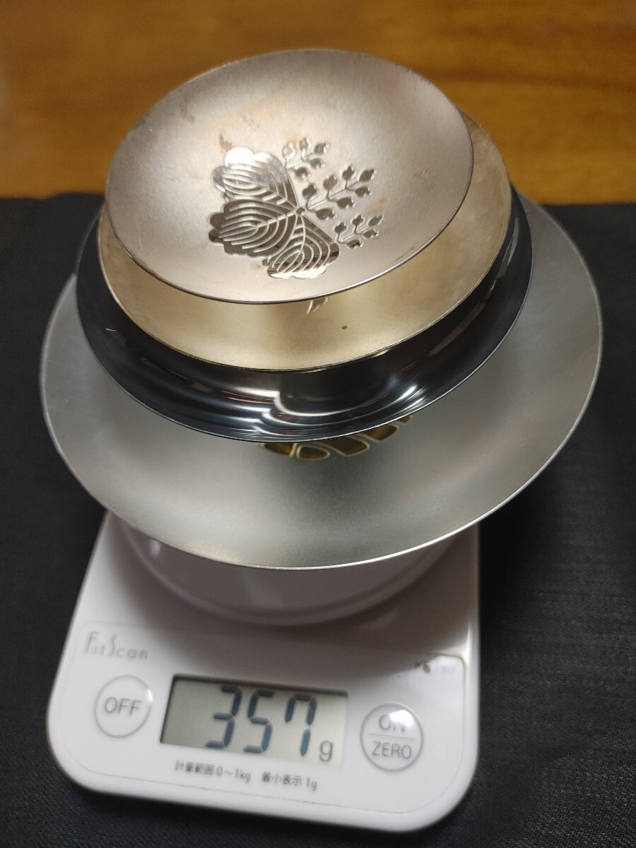 ☆ 純銀 SILVER ☆ 銀杯 銀盃 4点☆全て刻印あり☆総重量約357 ☆ 純銀 SILVER ☆ 銀杯 銀盃 4点☆全て刻印あり☆総重量約357